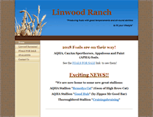 Tablet Screenshot of linwoodranch.com
